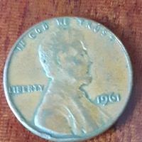 moneta da 1 centesimi lincoln memorial 1961