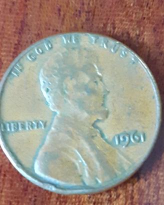 moneta da 1 centesimi lincoln memorial 1961