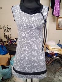vestito donna corto giro manica primaverile 