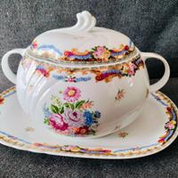 Zuppiera / centro tavola in porcellana Limoges