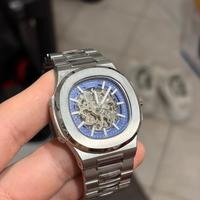 Orologio automatico skeleton stile Nautilus