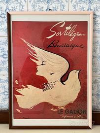 Set 4 Quadri Stampe Vintage Profumi d'Epoca 1947