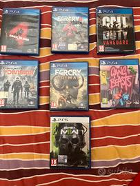 Cod, FarCry, Rainbow giochi Ps4/ps5 disco