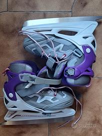 Pattini da Ghiaccio Oxelo fit 3 taglia 35-38