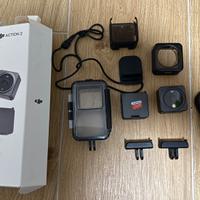 DJI Action 2 + custodia subacquea + accessori