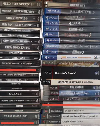 giochi playstation 1 ps1 ps2 ps3 ps4 