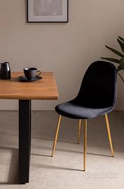 Set sedie in velluto