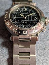 Orologio Cartier Pasha GMT Black Dial