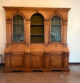 Trumeau in stile  classico libreria con scrivania