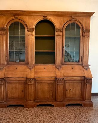 Trumeau in stile  classico libreria con scrivania