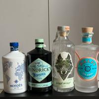 Box bottiglie gin vuote