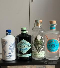 Box bottiglie gin vuote