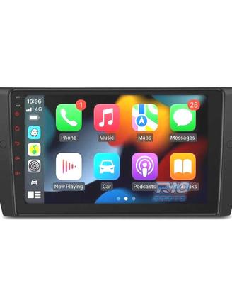 RADIO GPS ANDROID 14 BMW E90 E91 E92 E93 SCHERMO 9