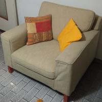 poltrona in tessuto canvas