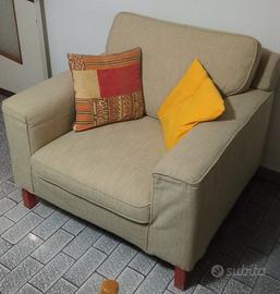 poltrona in tessuto canvas
