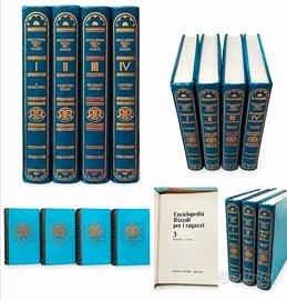 Raccolta 4 libri Enciclopedia Rizzoli vintage 