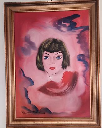 Dipinto Quadro Romano Mussolini olio su tela