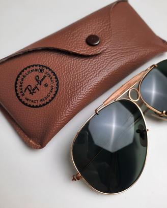 Ray-Ban occhiali B&L USA Shooter aviator 10k oro