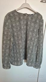 Camicia Luisa Spagnoli tg XL bianco/nero