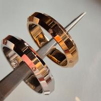 anelli tutto giro  in metallo unisex  con swaroski