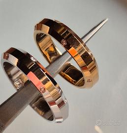 anelli tutto giro  in metallo unisex  con swaroski