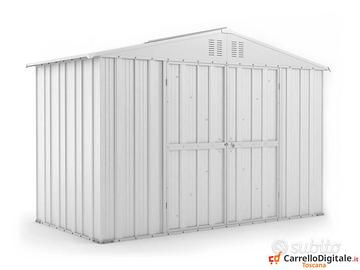 Box giardino lamiera zincata 327x155cm bianco