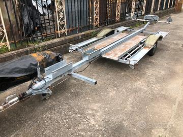 Carrello rimorchio motoslitta quad trattorino