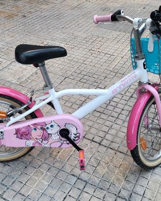 Bicicletta  bambina 4-6 anni B-TWIN 16 rosa