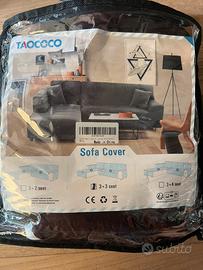 Copridivano elasticizzato con penisola 3 +3