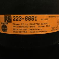 Trasformatori tensione n.5, uso audio in blocco: