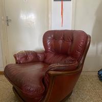 Poltrona in pelle vintage
