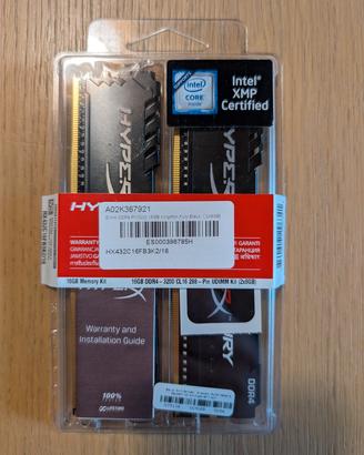 Kingston 16gb kit DDR4 3200mhz