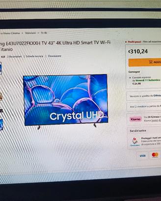 TV Samsung 43 smart 