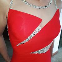 Abito elegante da sera rosso