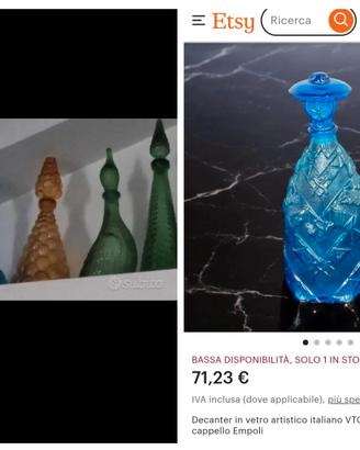 design vintage in vetro arte  Empoli