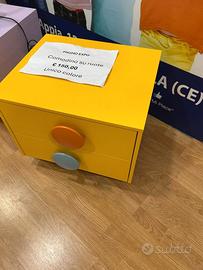 comodino colore giallo girasole