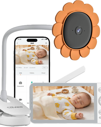 Baby Monitor Video da 5,5 pollici Fotocamera NUOVO