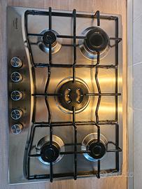 piano cottura a gas 5 fuochi hotpoint ariston