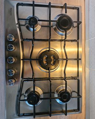 piano cottura a gas 5 fuochi hotpoint ariston