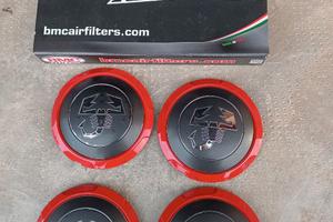 Abarth filtro aria BMC e coppette coprimozzo