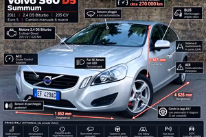 Volvo S60 D5 Cinghia Rifatta Con DPF, Storia piena