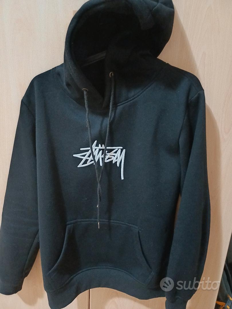 Felpa stussy hot sale nera uomo