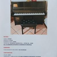 Pianoforte Petrof Verticale 