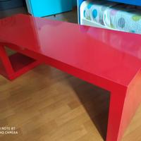 Mobiletto basso IKEA rosso laccato