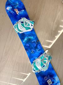 Tavola da snowboard Roxy xoxo 145cm + attacchi