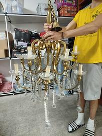 lampadario in cristallo di boemia 