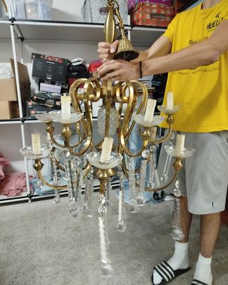 lampadario in cristallo di boemia 