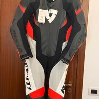 Tuta Moto Revit Control Black-red taglia 52