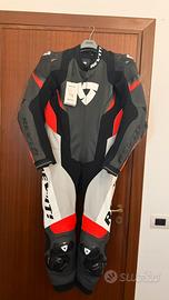 Tuta Moto Revit Control Black-red taglia 52
