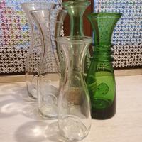 Set bottiglie - brocche in vetro per vino osteria